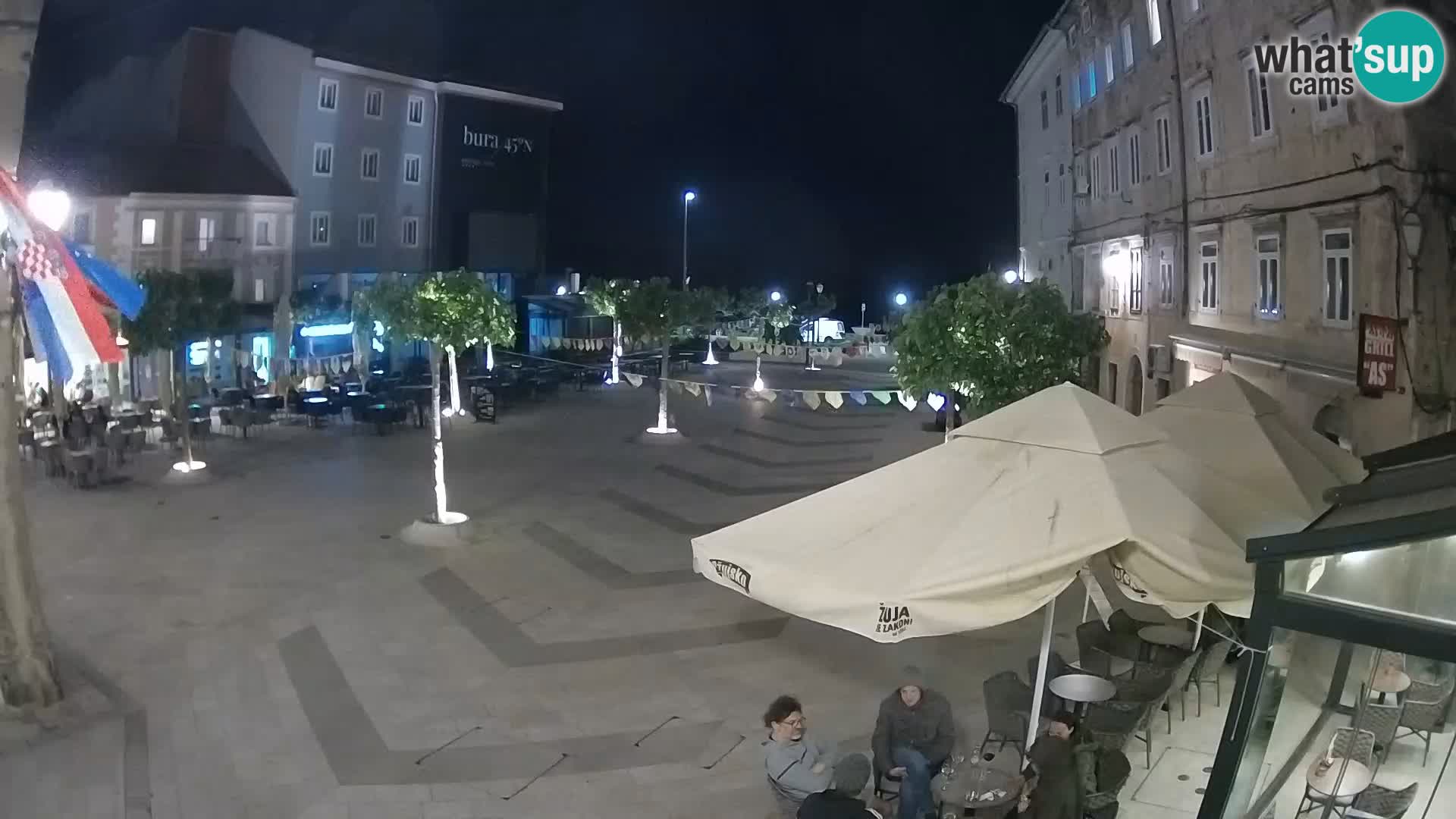 Center mesta Senj – Pavlinski trg – spletne kamere Dalmacija