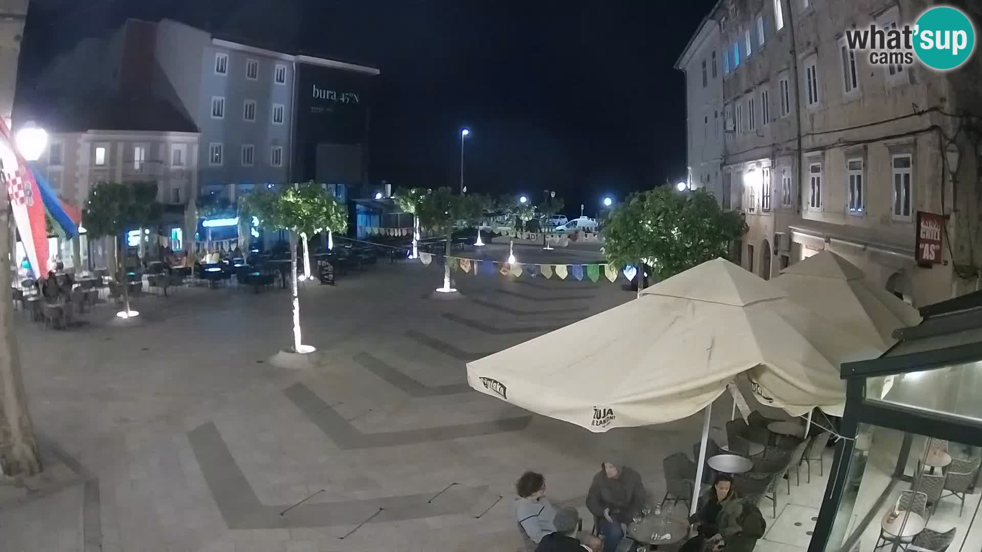 Centro della città di Senj – Piazza Pavlin – Live Cam Dalmazia