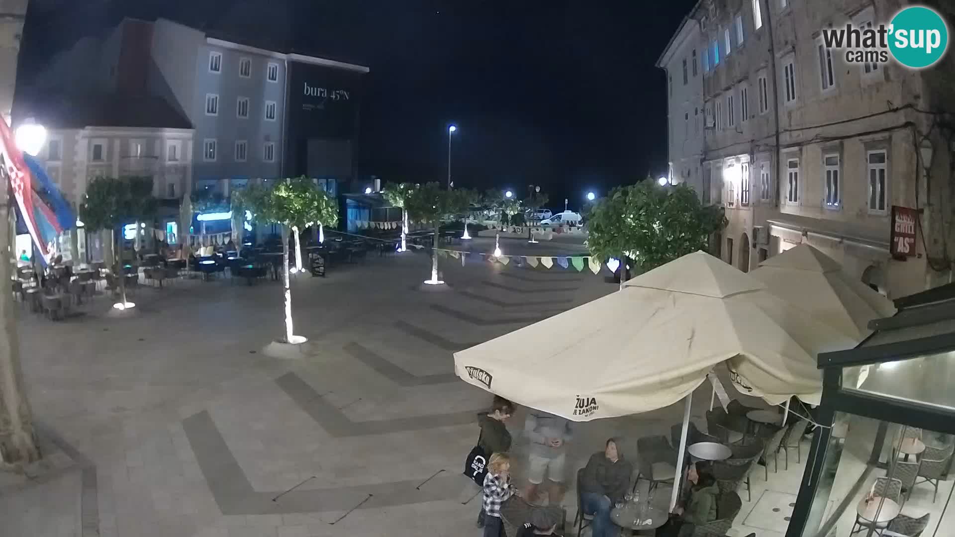 Centre de la ville de Senj – Place Pavlin – Live Cam Dalmatie