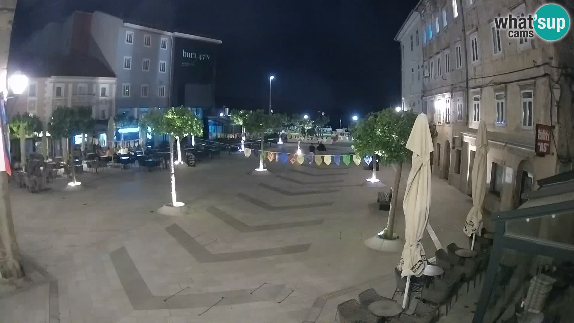 Centro della città di Senj – Piazza Pavlin – Live Cam Dalmazia
