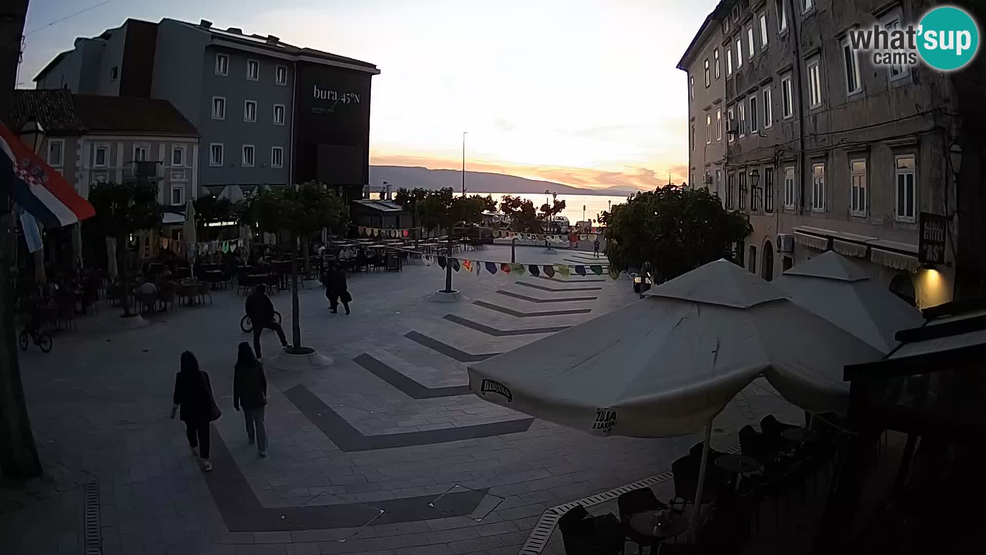 Center of Senj city – Pavlin square – Live Cam Dalmatia
