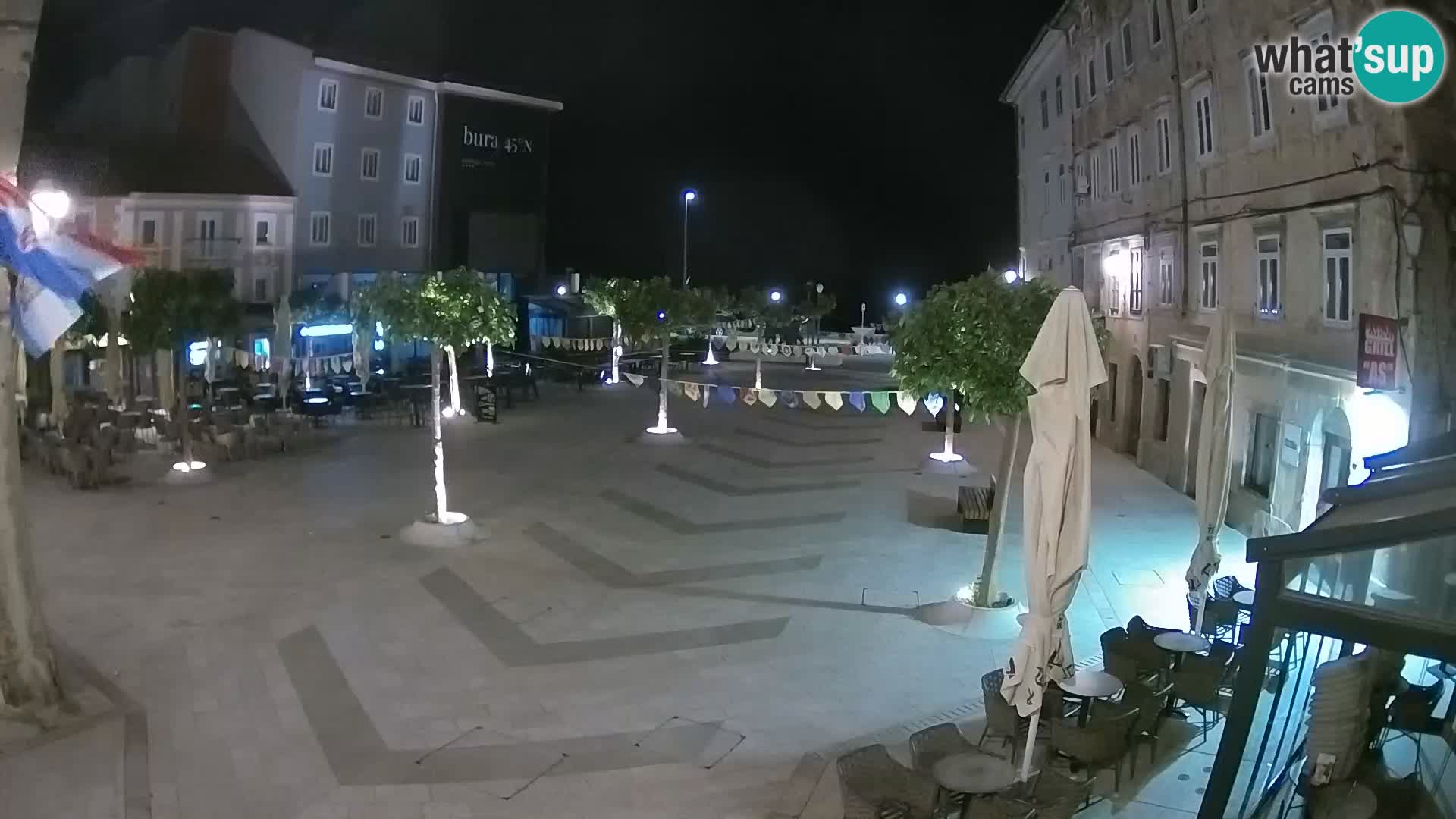 Center of Senj city – Pavlin square – Live Cam Dalmatia