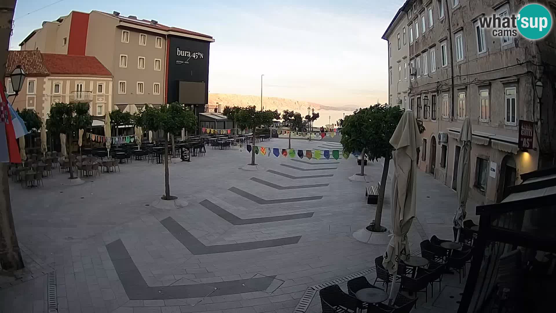 Center of Senj city – Pavlin square – Live Cam Dalmatia