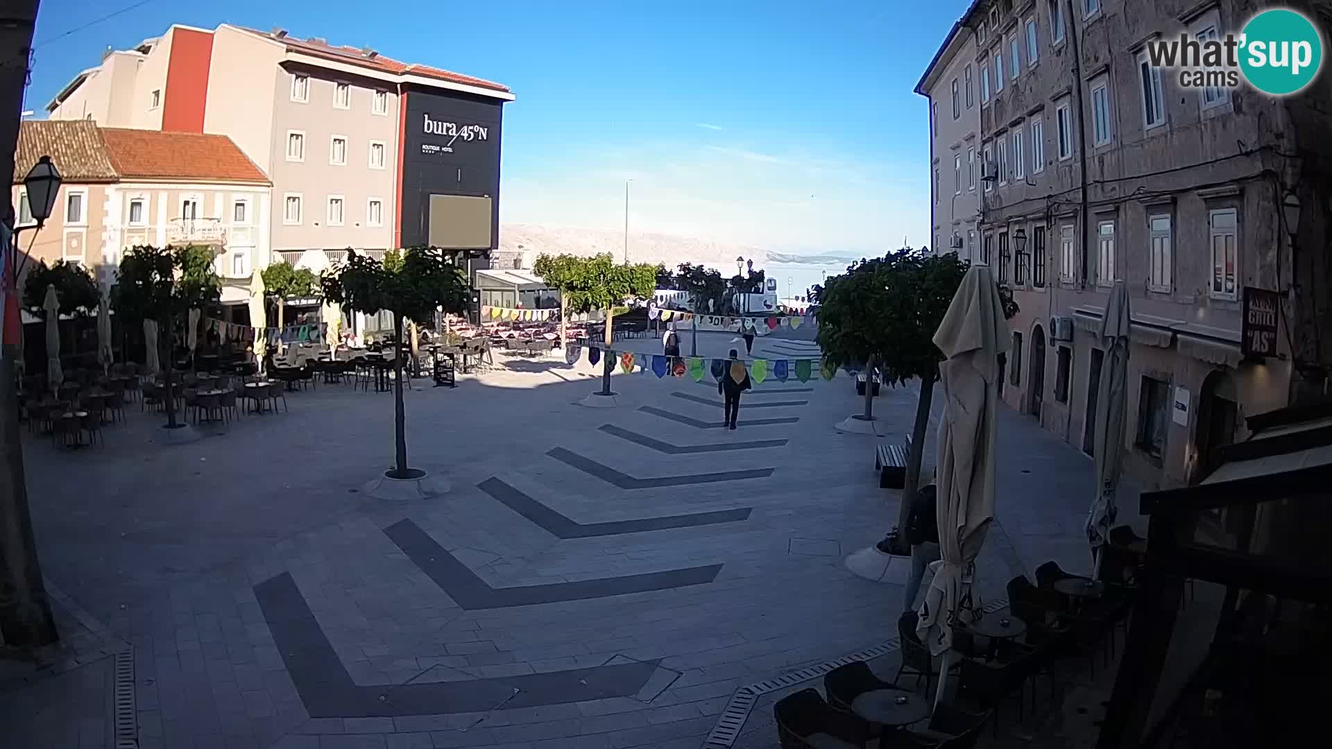 Center of Senj city – Pavlin square – Live Cam Dalmatia