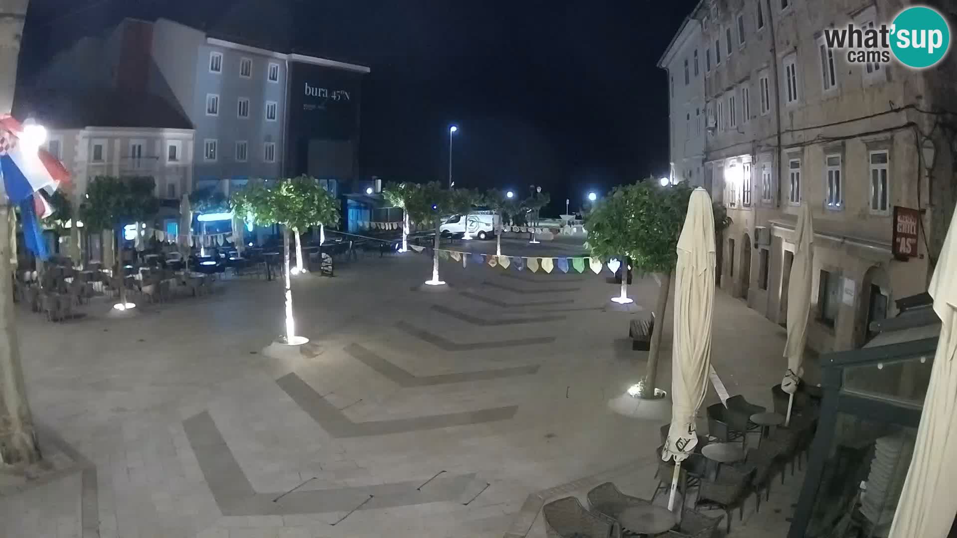 Center of Senj city – Pavlin square – Live Cam Dalmatia
