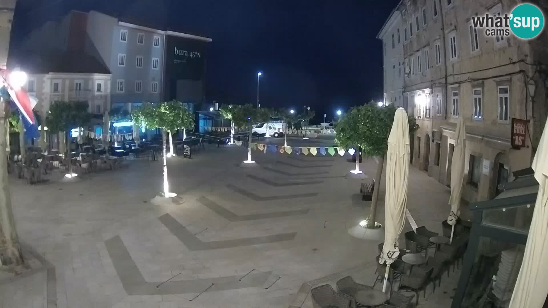 Center of Senj city – Pavlin square – Live Cam Dalmatia