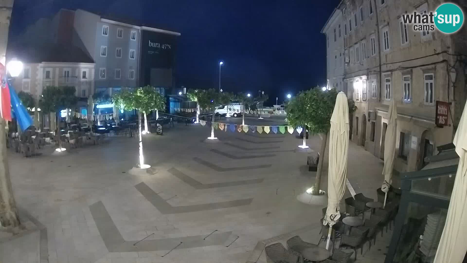Center of Senj city – Pavlin square – Live Cam Dalmatia
