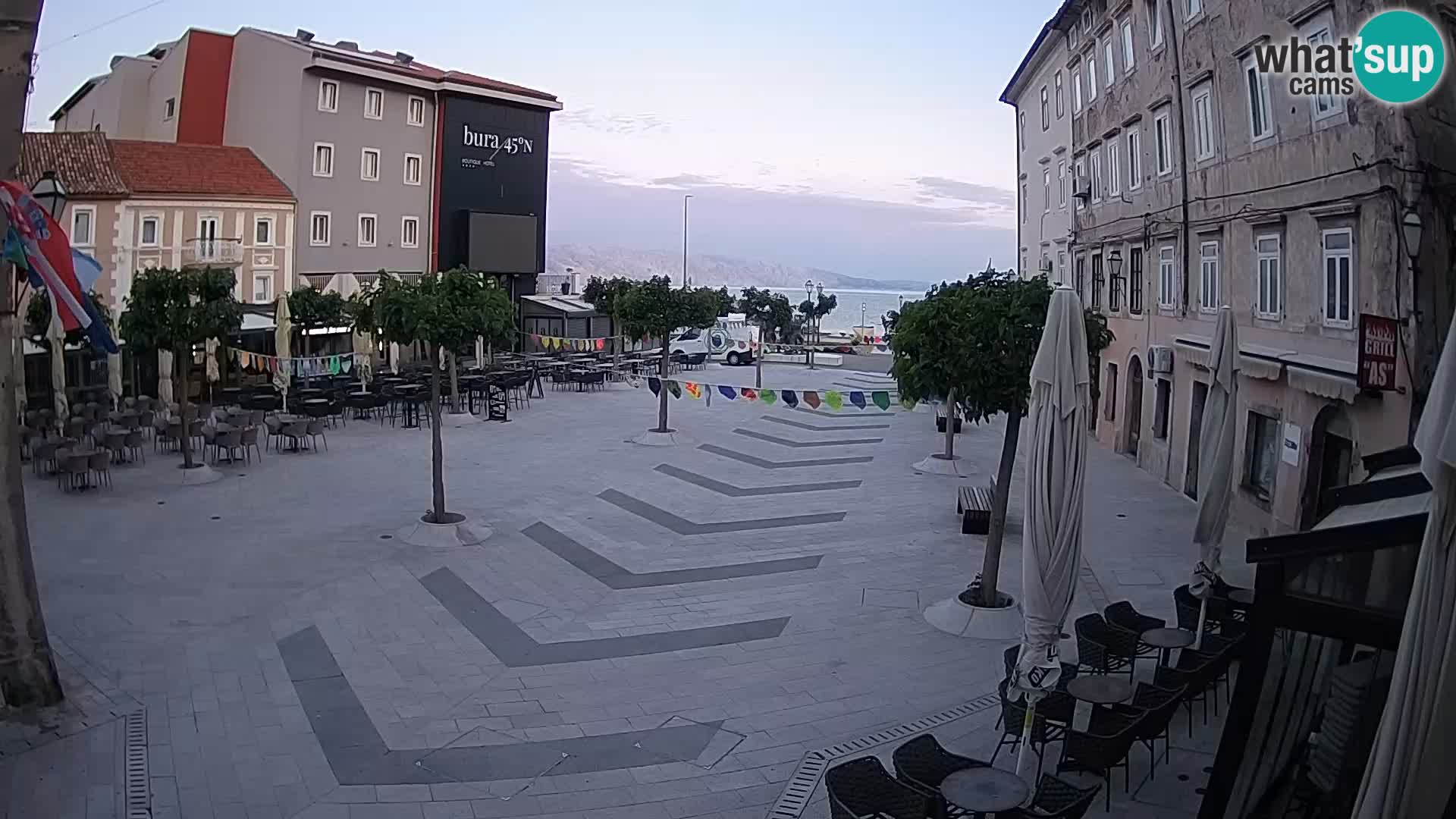 Center of Senj city – Pavlin square – Live Cam Dalmatia
