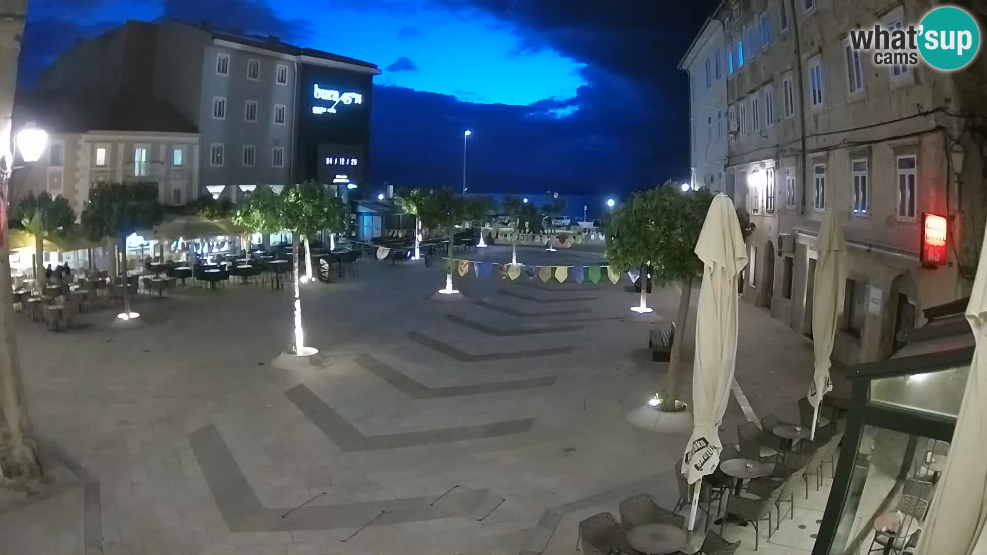 Center mesta Senj – Pavlinski trg – spletne kamere Dalmacija