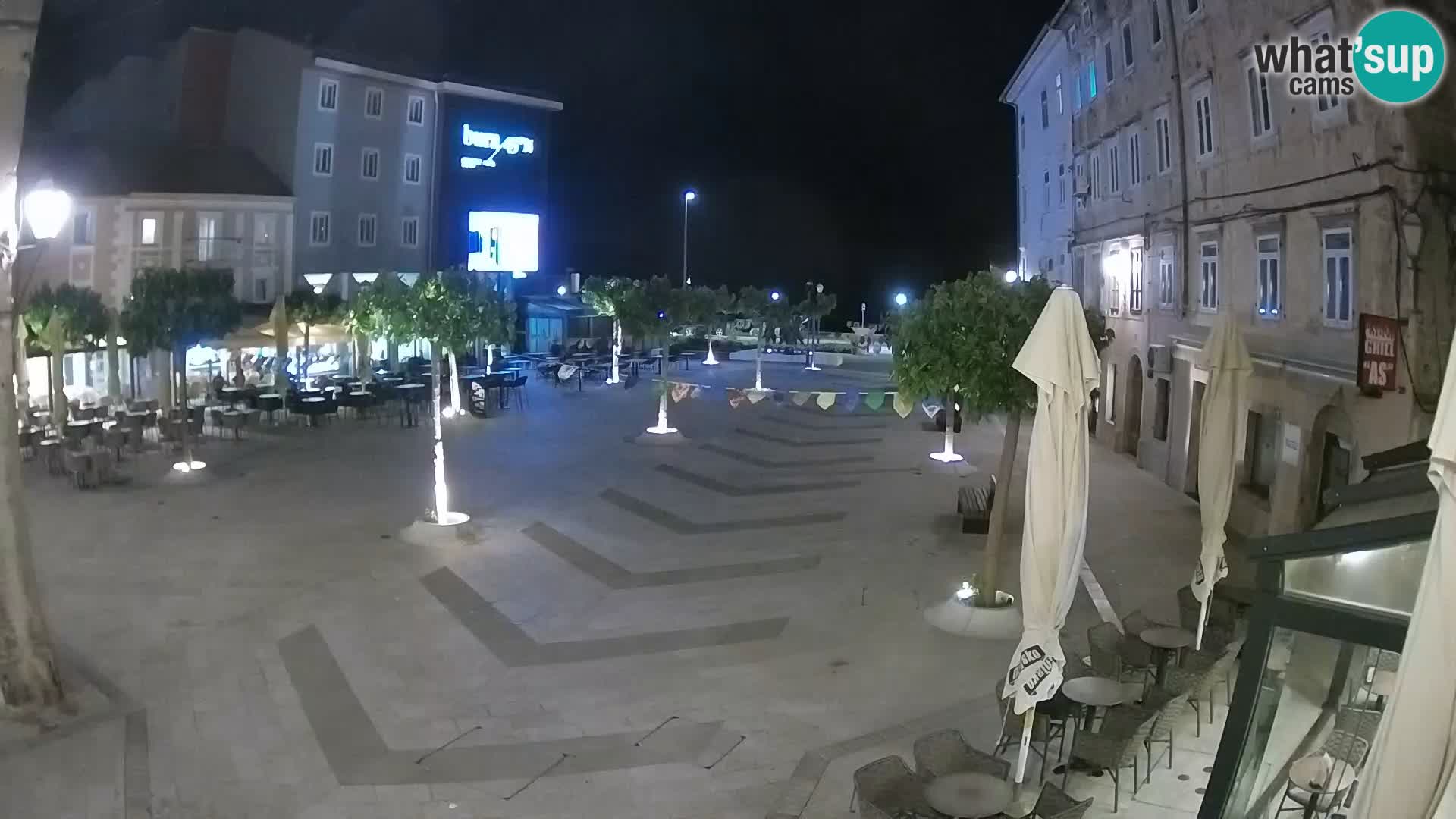 Centre de la ville de Senj – Place Pavlin – Live Cam Dalmatie