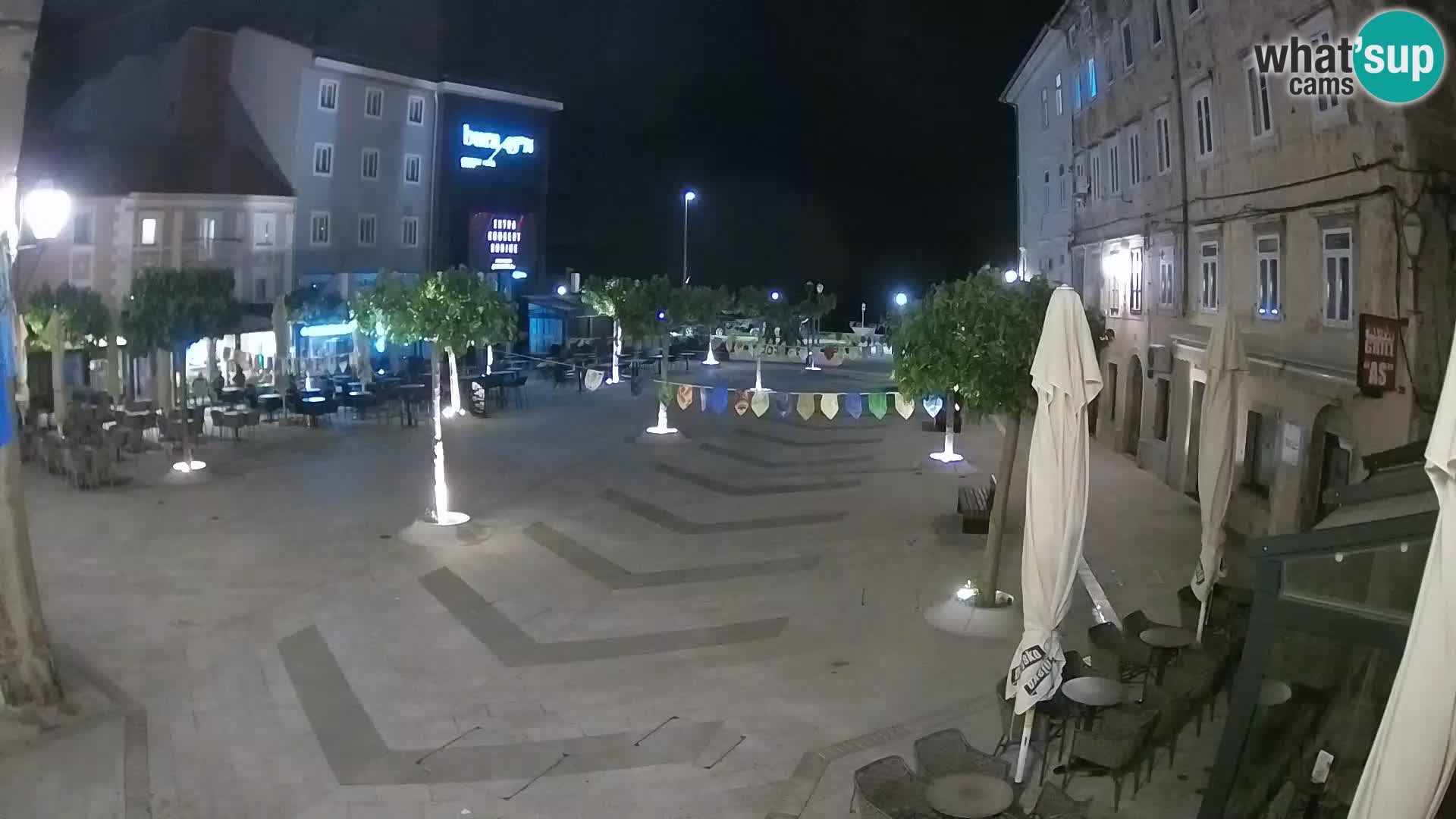 Centre de la ville de Senj – Place Pavlin – Live Cam Dalmatie