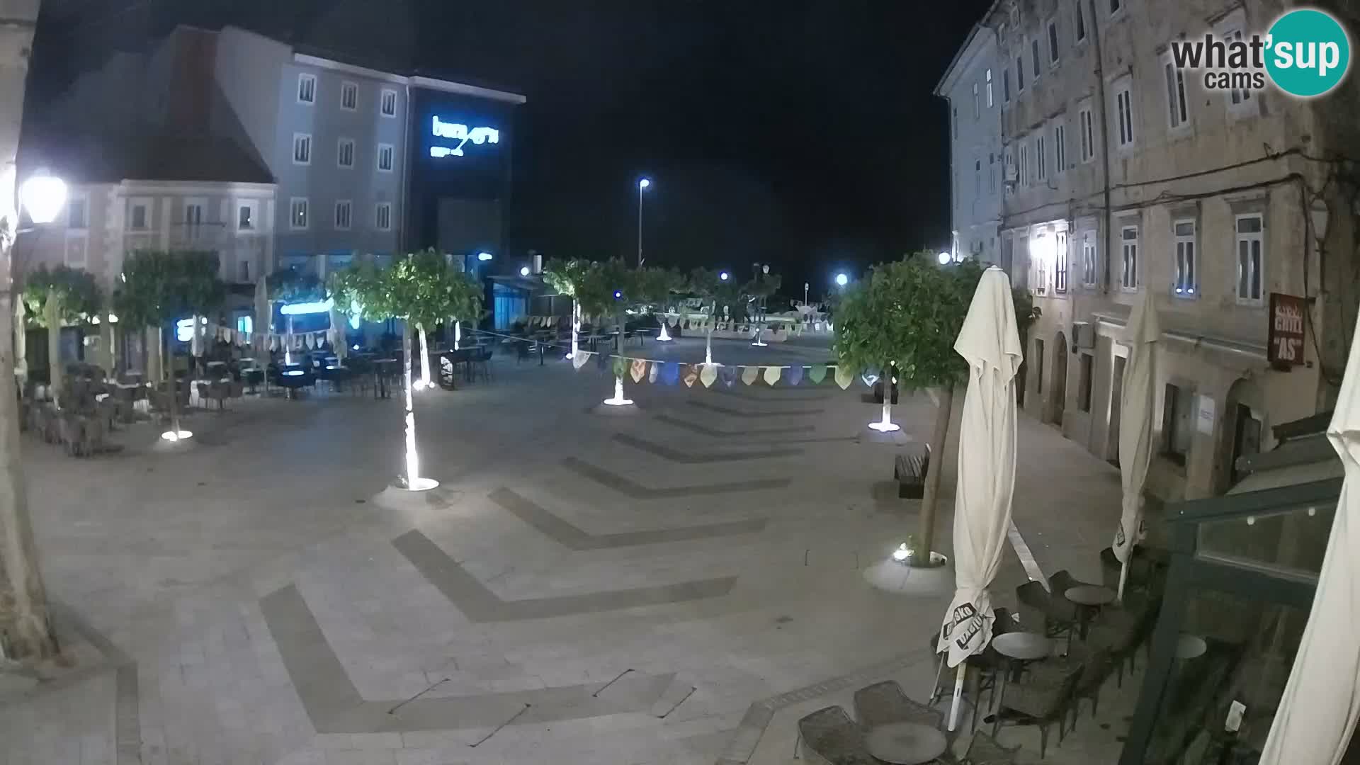 Center of Senj city – Pavlin square – Live Cam Dalmatia
