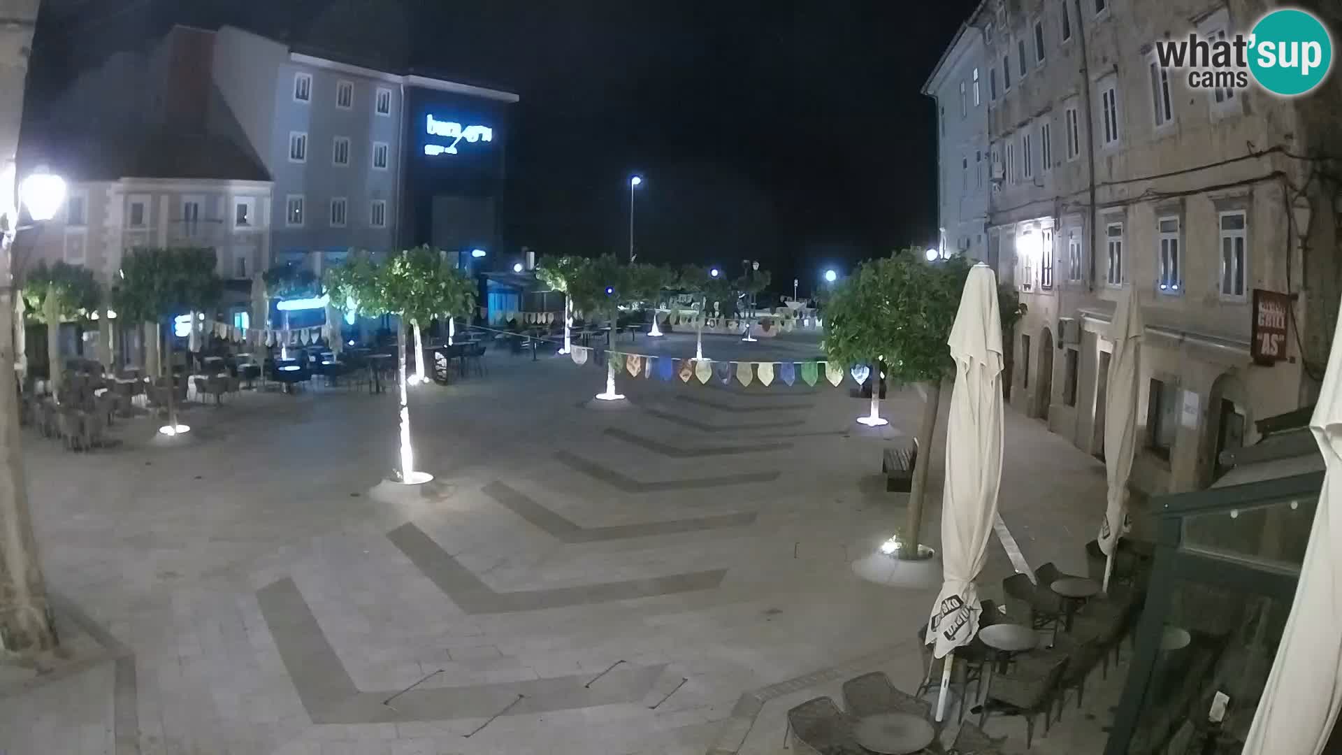 Center mesta Senj – Pavlinski trg – spletne kamere Dalmacija