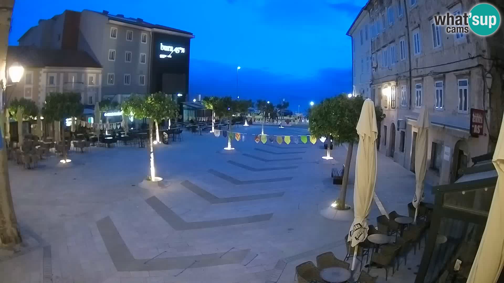 Zentrum der Stadt Senj – Pavlin platz – Live Cam Dalmatia