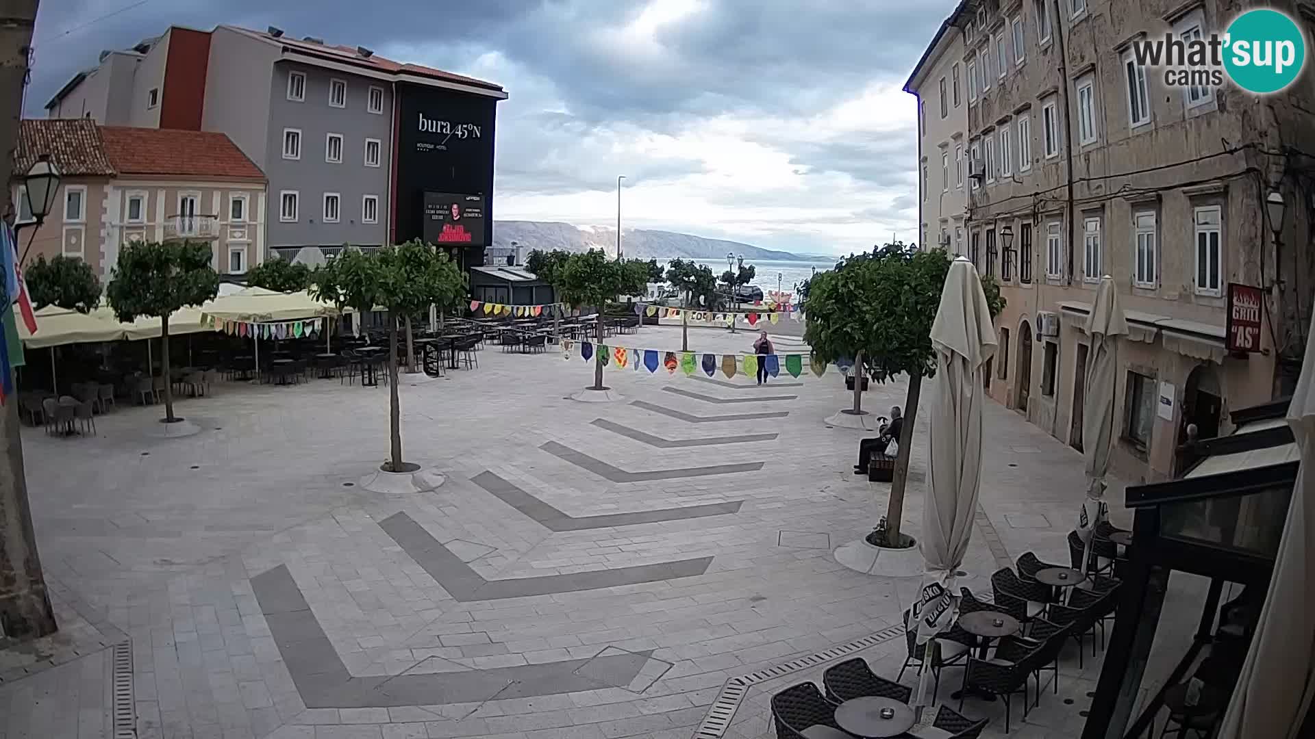 Centre de la ville de Senj – Place Pavlin – Live Cam Dalmatie