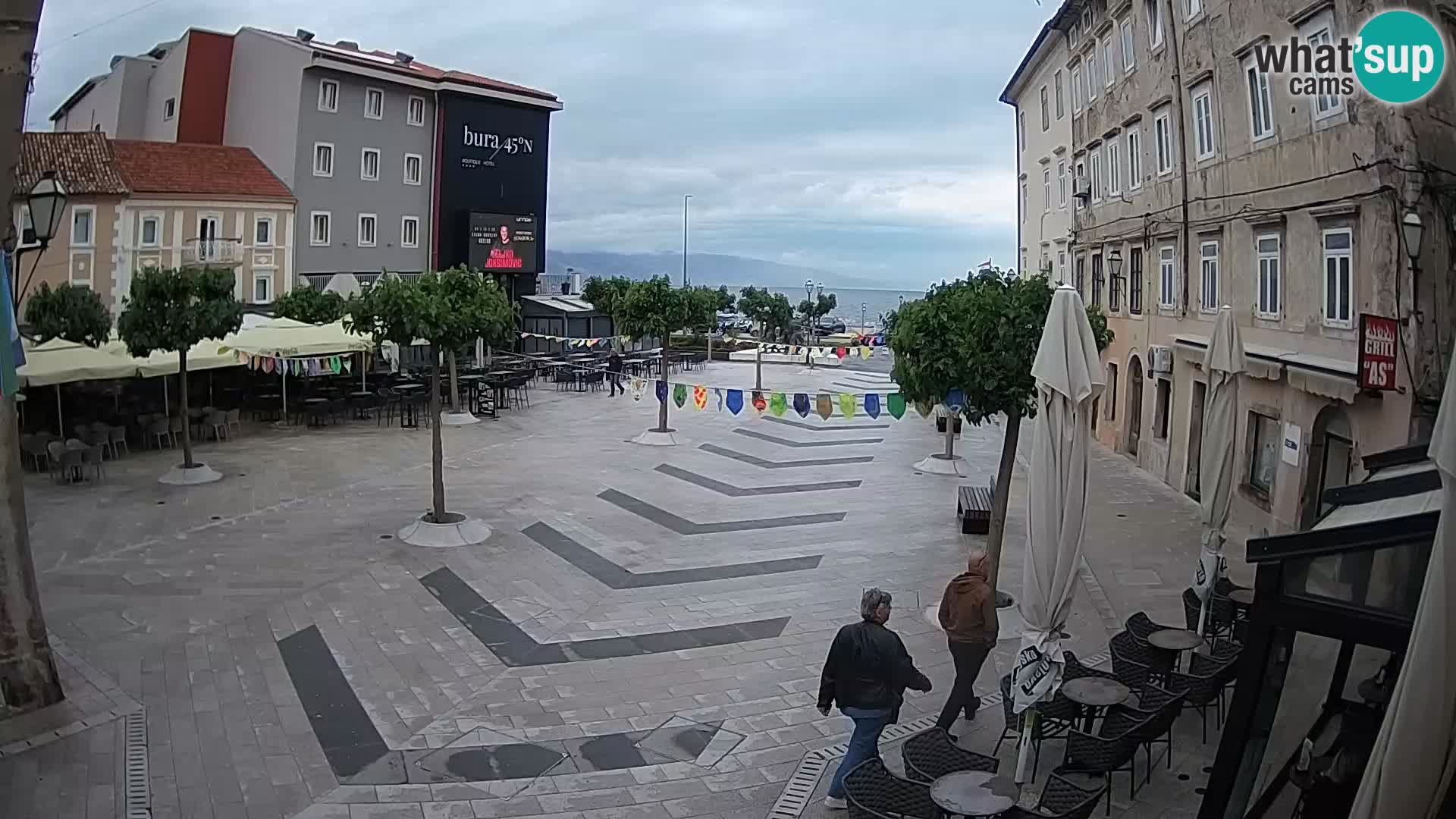 Center of Senj city – Pavlin square – Live Cam Dalmatia