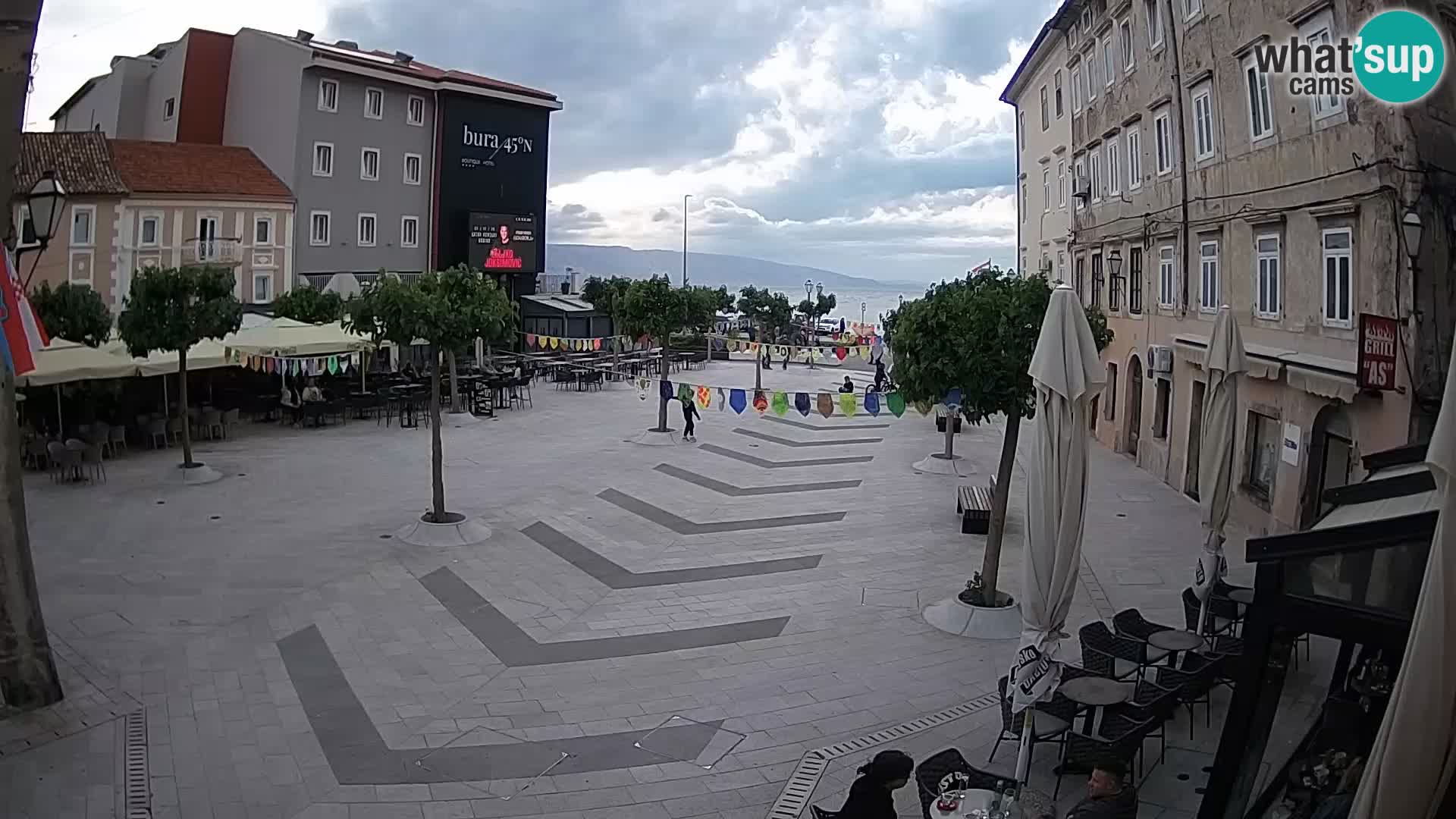 Center of Senj city – Pavlin square – Live Cam Dalmatia