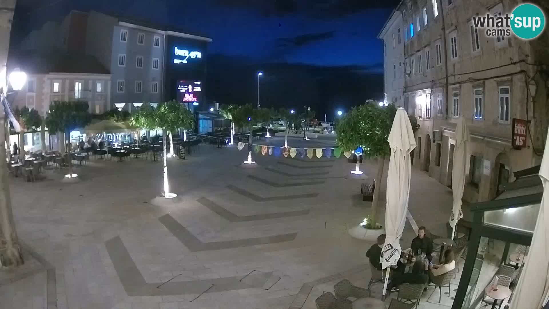 Centro de la ciudad de Senj – plaza Pavlin – Live Cam Dalmacia