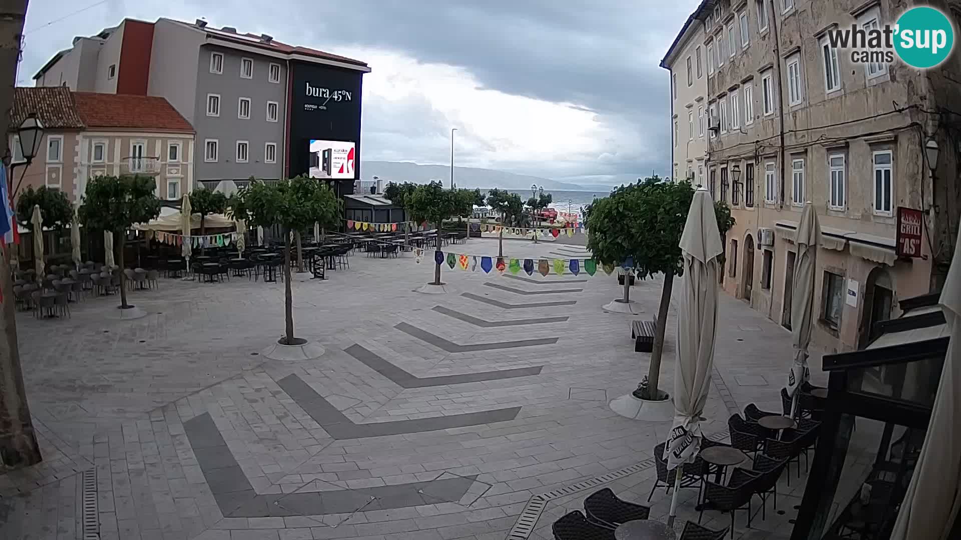 Center of Senj city – Pavlin square – Live Cam Dalmatia