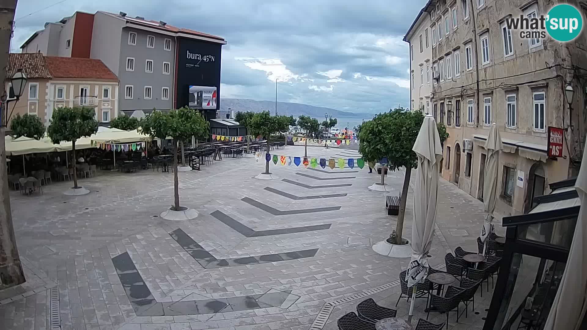 Center mesta Senj – Pavlinski trg – spletne kamere Dalmacija