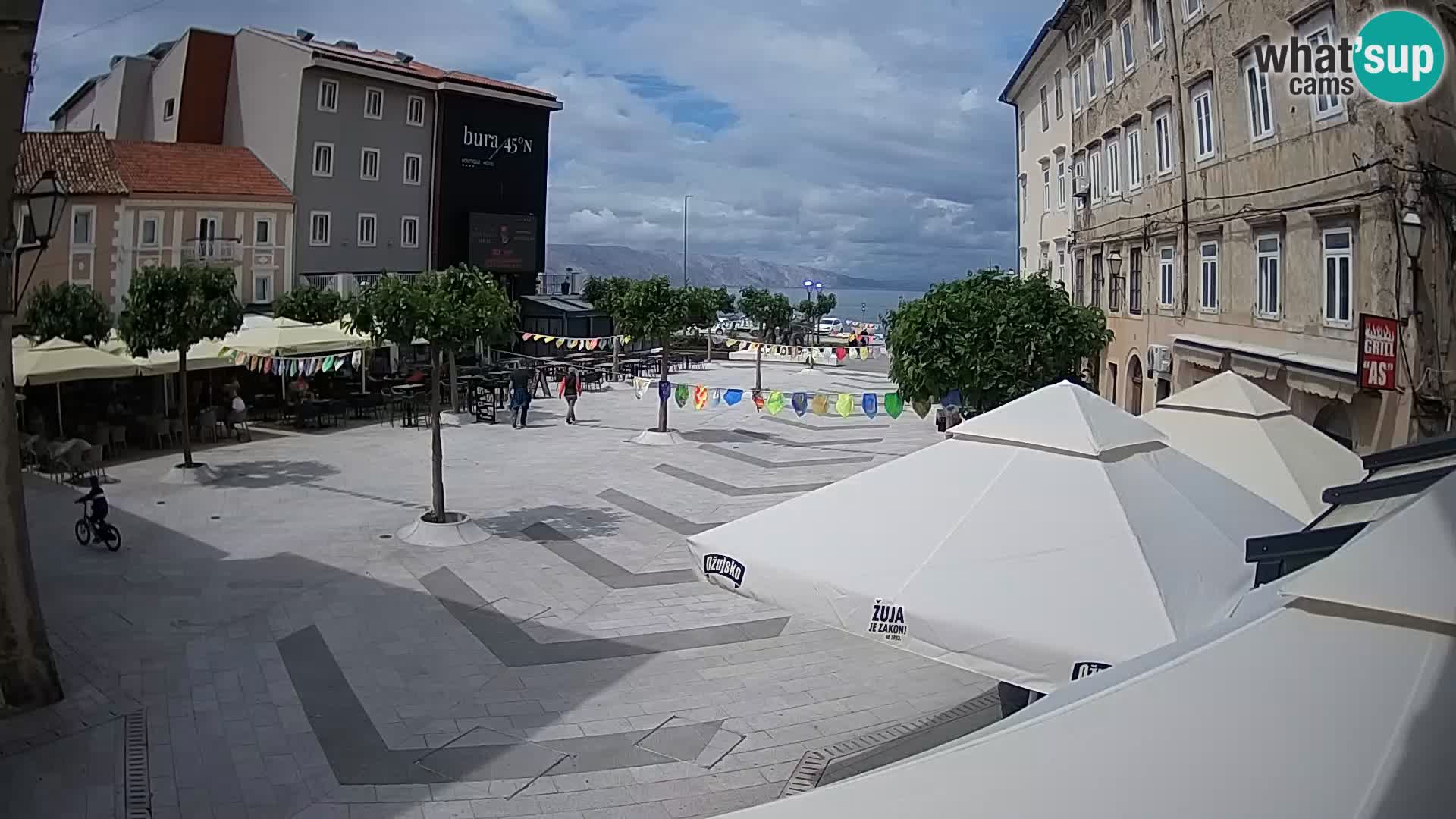 Centro della città di Senj – Piazza Pavlin – Live Cam Dalmazia