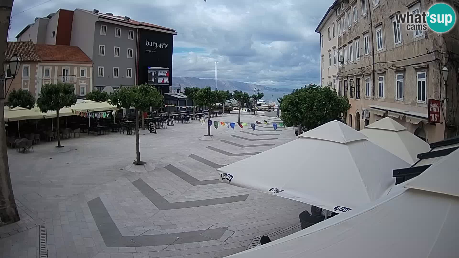 Centre de la ville de Senj – Place Pavlin – Live Cam Dalmatie