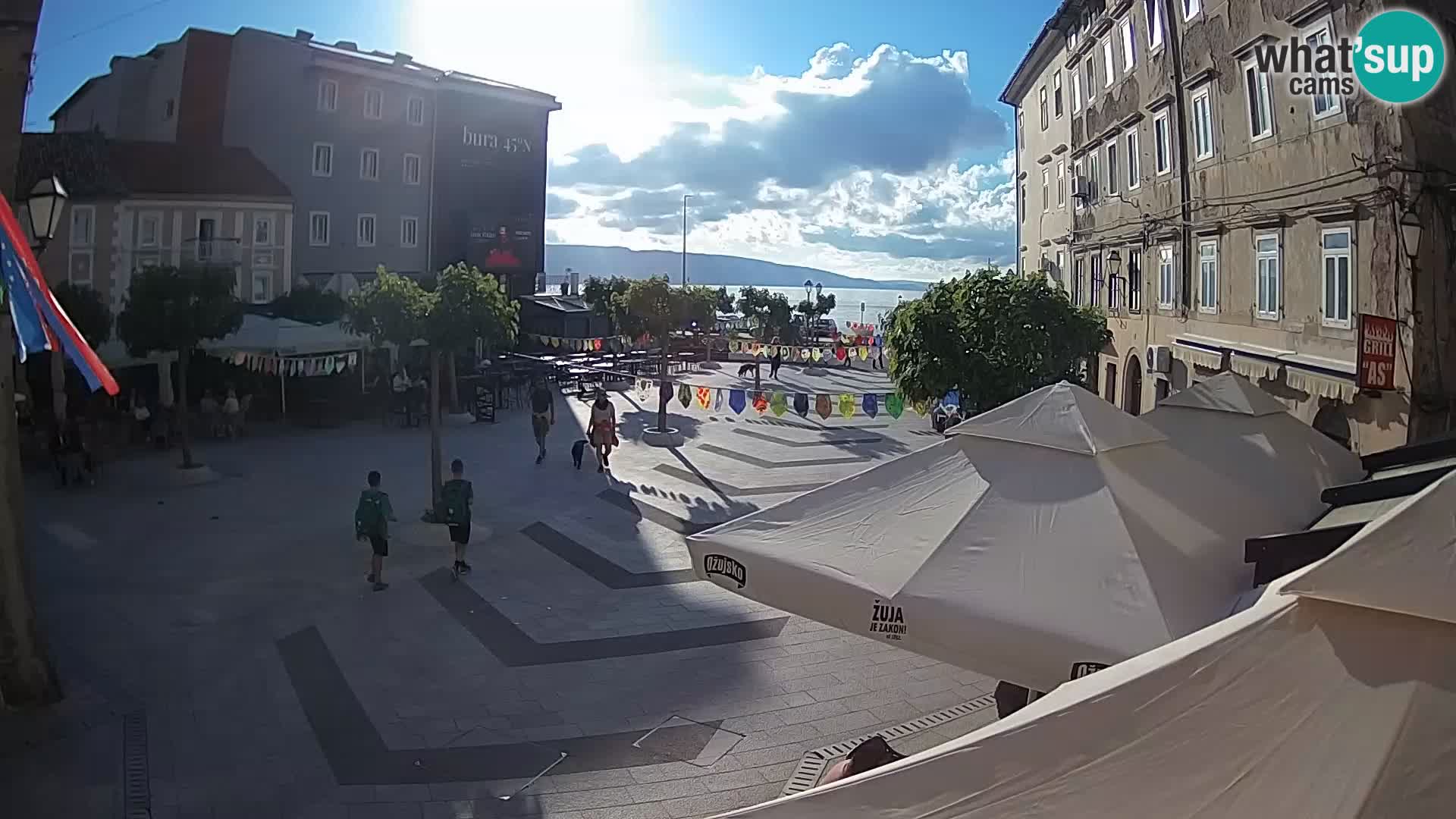 Center of Senj city – Pavlin square – Live Cam Dalmatia