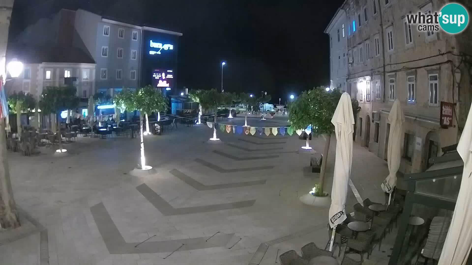 Centre de la ville de Senj – Place Pavlin – Live Cam Dalmatie