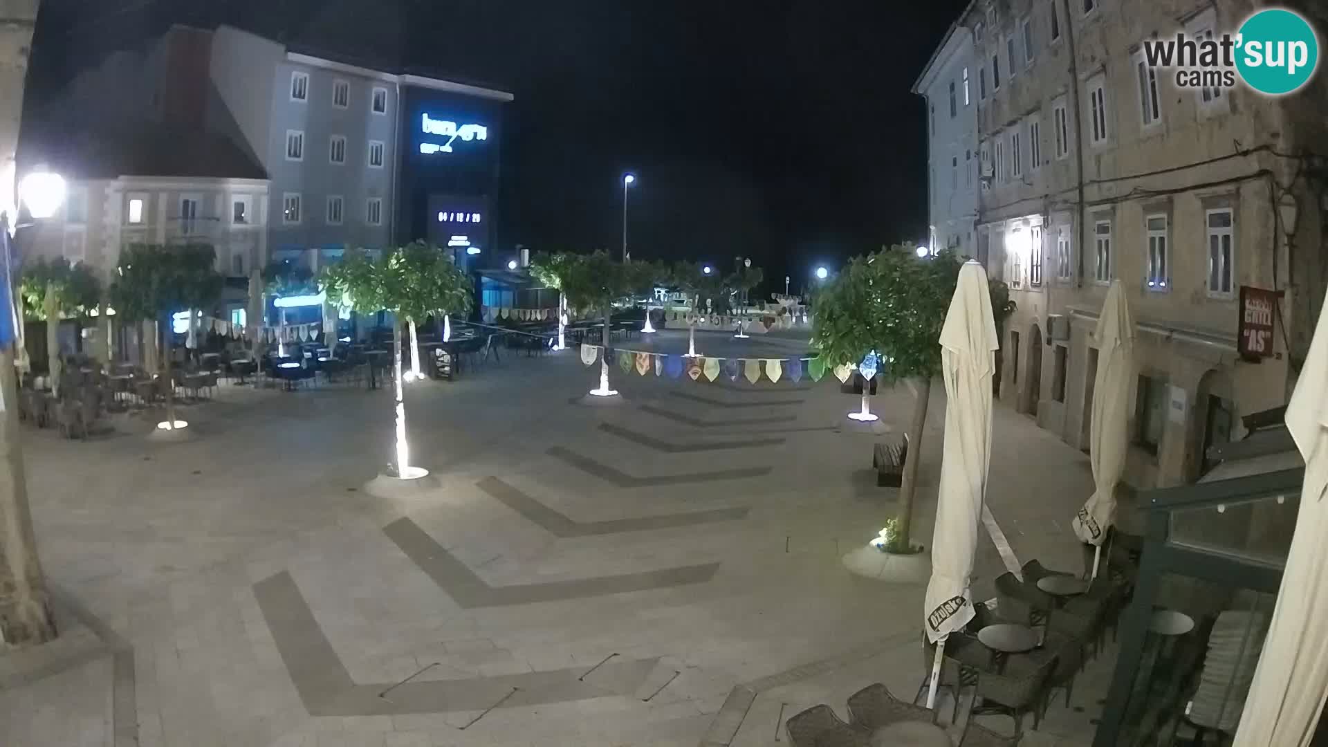 Center mesta Senj – Pavlinski trg – spletne kamere Dalmacija