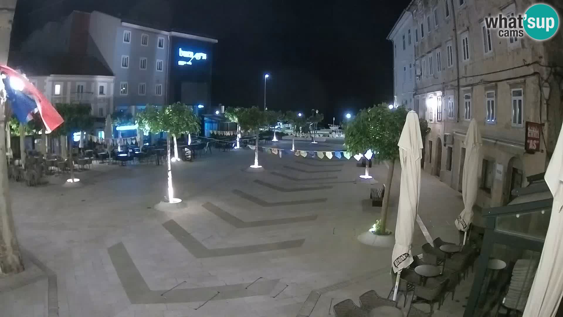 Center of Senj city – Pavlin square – Live Cam Dalmatia