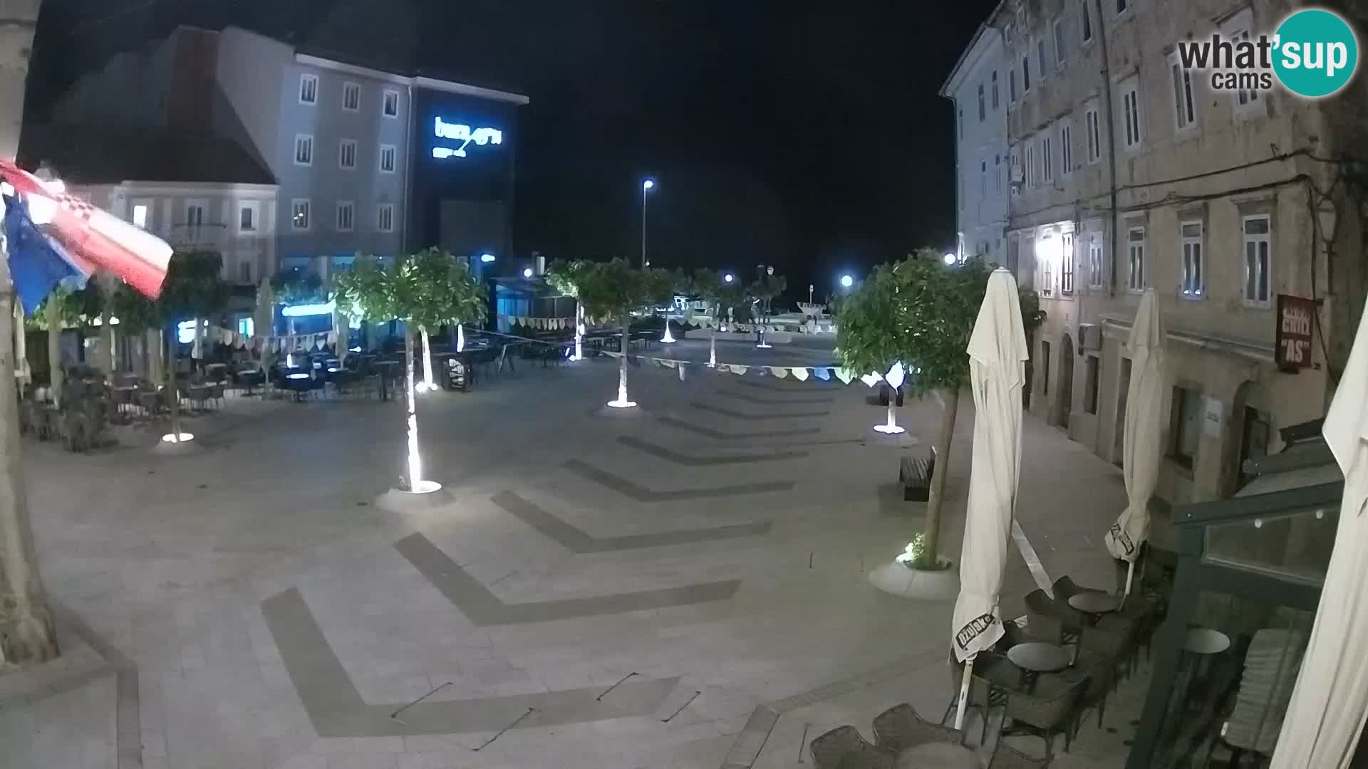 Center of Senj city – Pavlin square – Live Cam Dalmatia