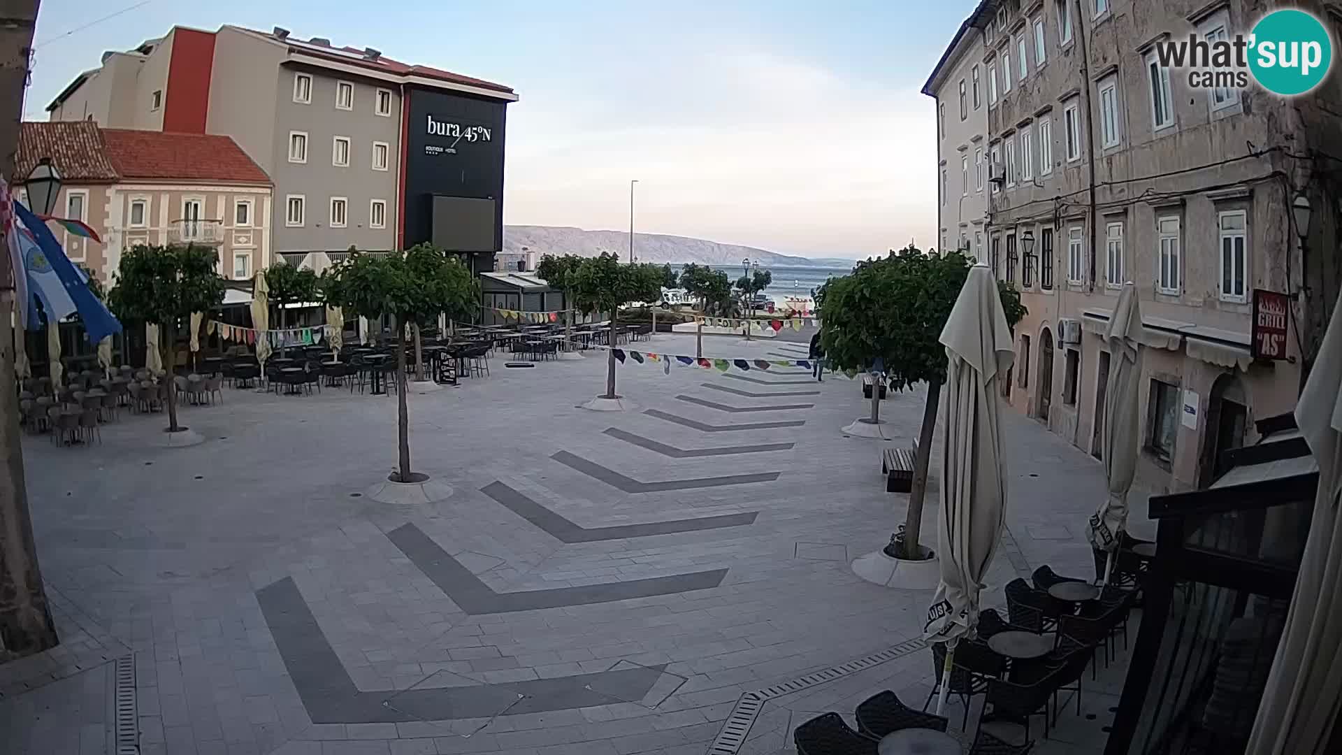 Center of Senj city – Pavlin square – Live Cam Dalmatia