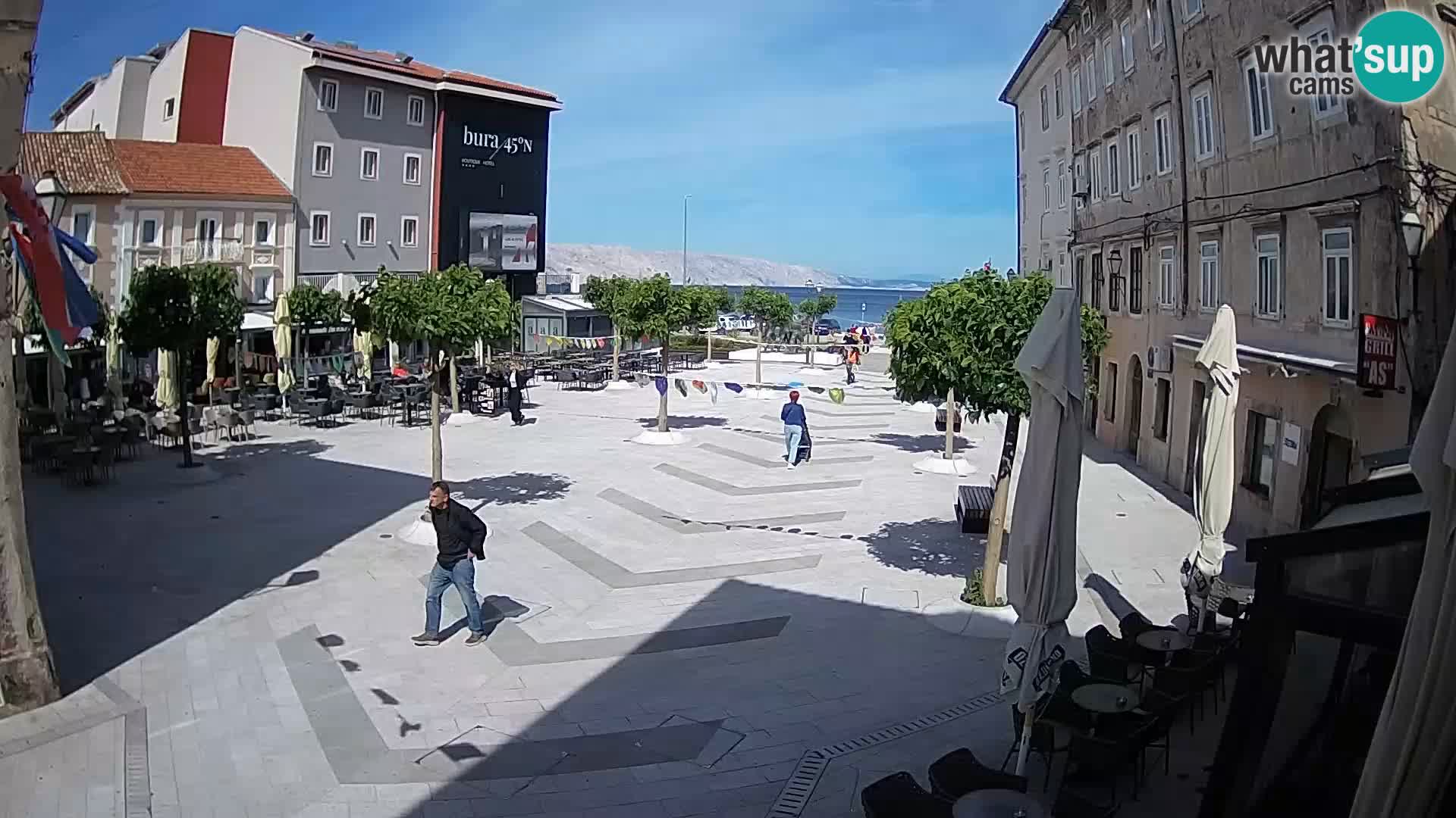 Center of Senj city – Pavlin square – Live Cam Dalmatia