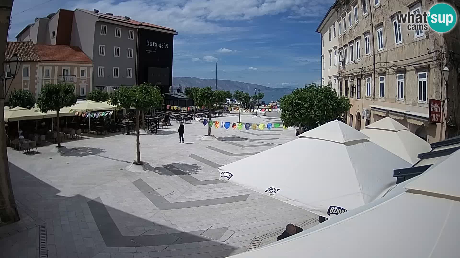 Center of Senj city – Pavlin square – Live Cam Dalmatia