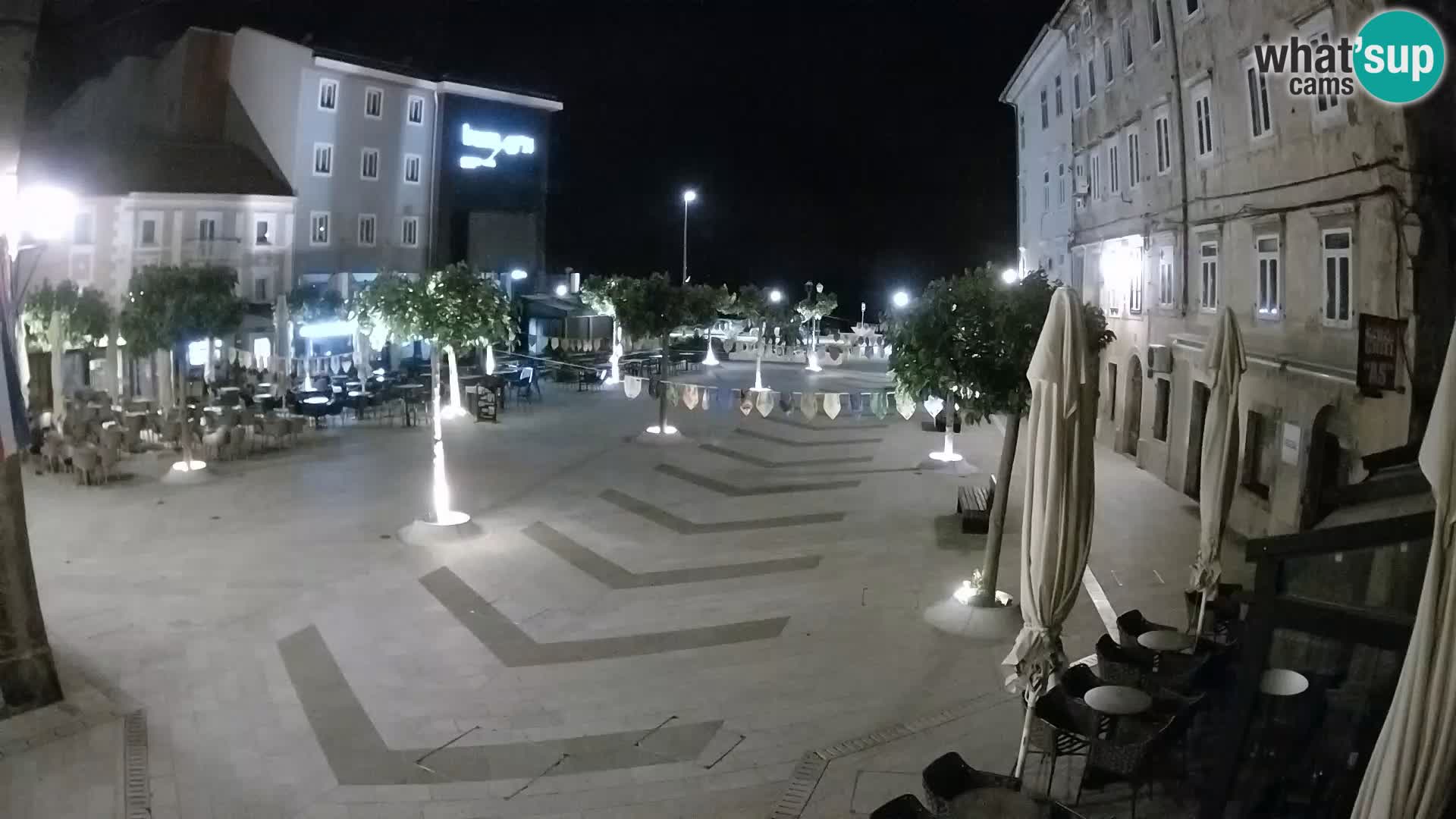 Centre de la ville de Senj – Place Pavlin – Live Cam Dalmatie