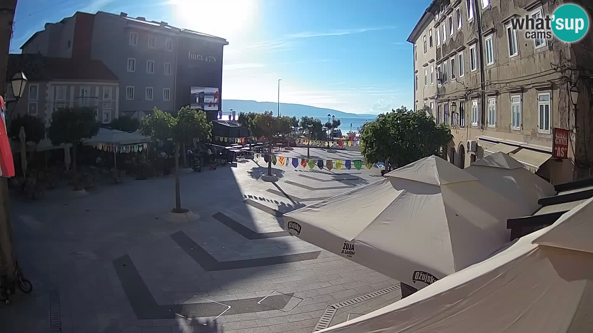 Centre de la ville de Senj – Place Pavlin – Live Cam Dalmatie