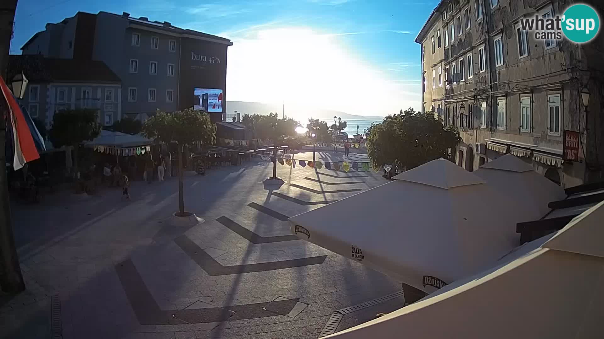 Zentrum der Stadt Senj – Pavlin platz – Live Cam Dalmatia