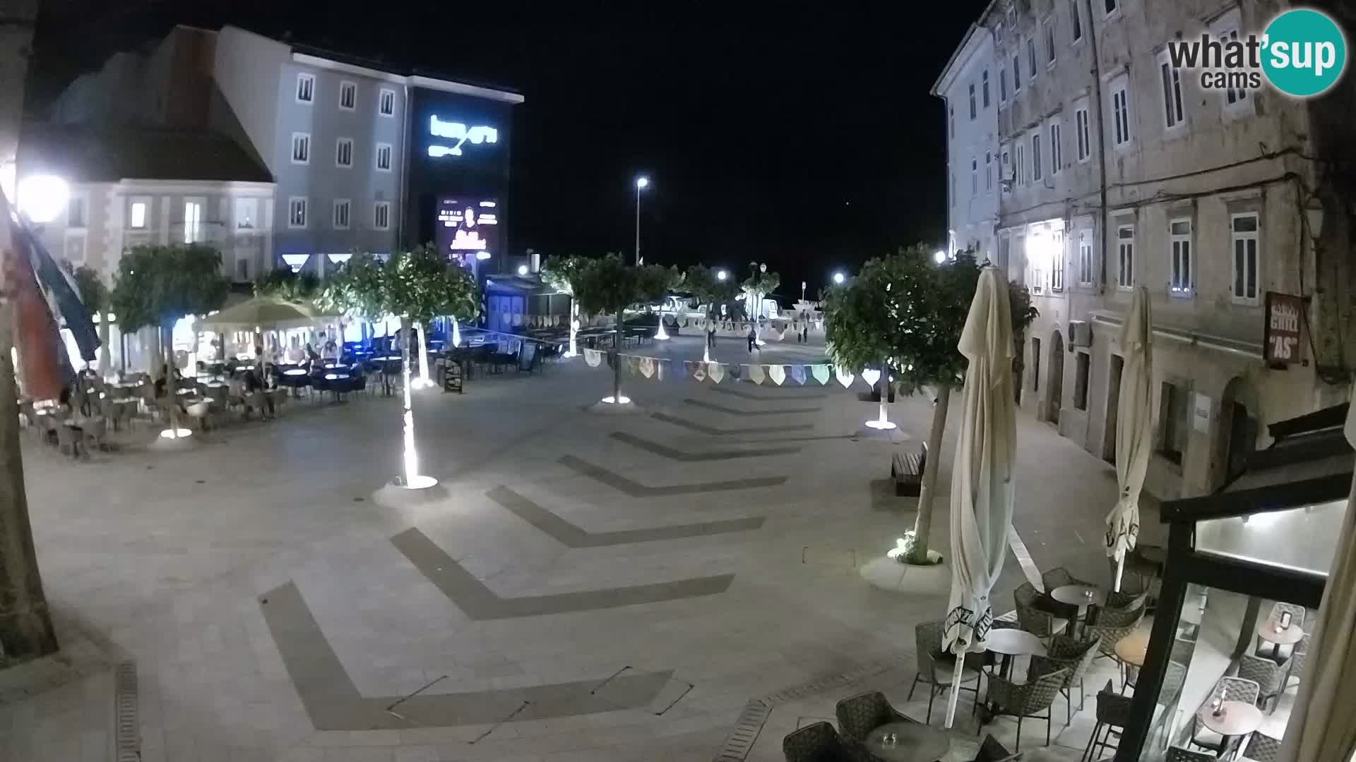 Centro de la ciudad de Senj – plaza Pavlin – Live Cam Dalmacia