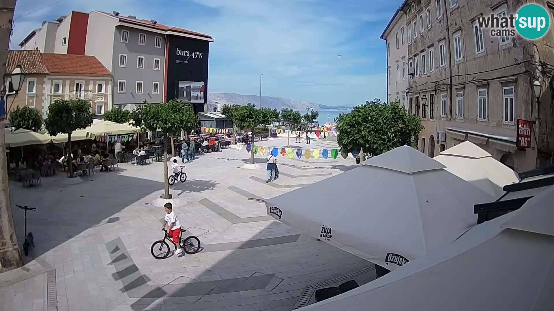 Centro della città di Senj – Piazza Pavlin – Live Cam Dalmazia