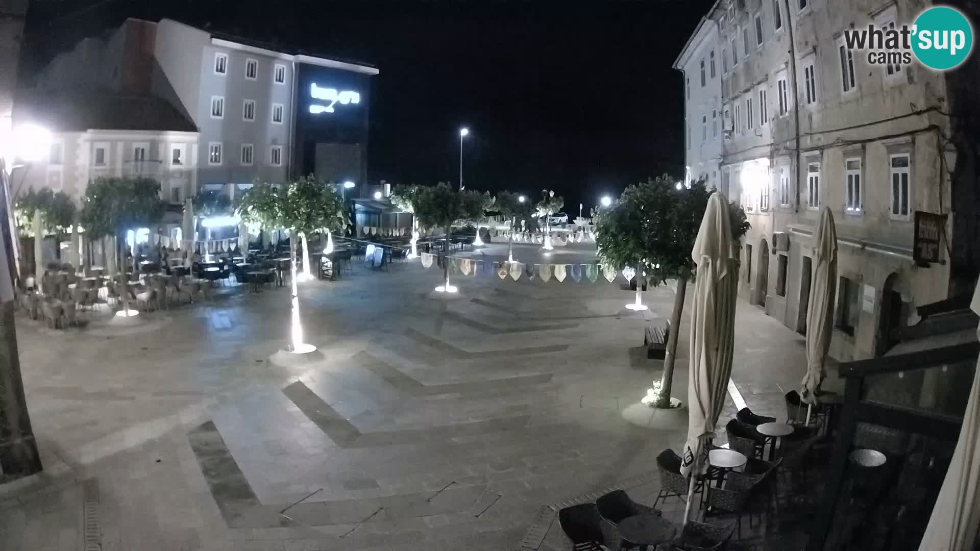 Center mesta Senj – Pavlinski trg – spletne kamere Dalmacija