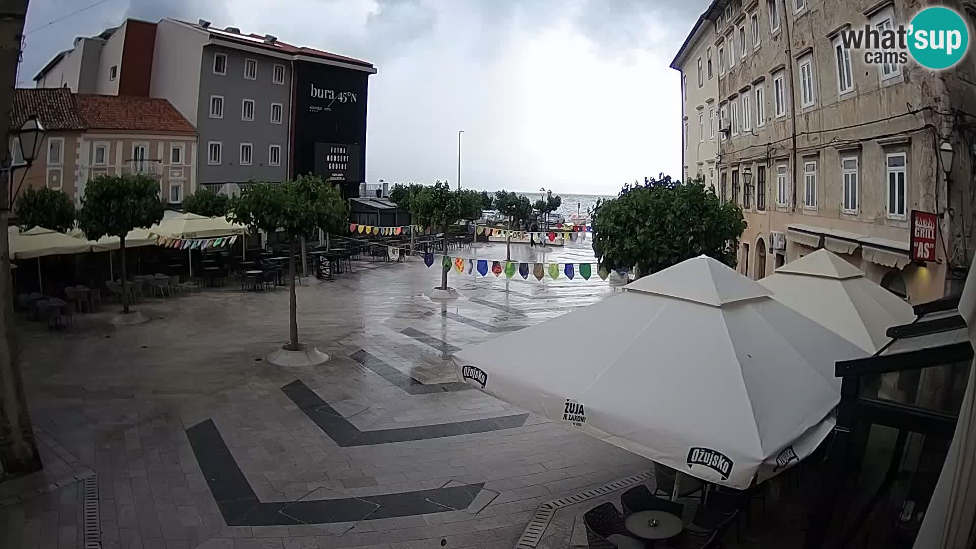 Centro della città di Senj – Piazza Pavlin – Live Cam Dalmazia