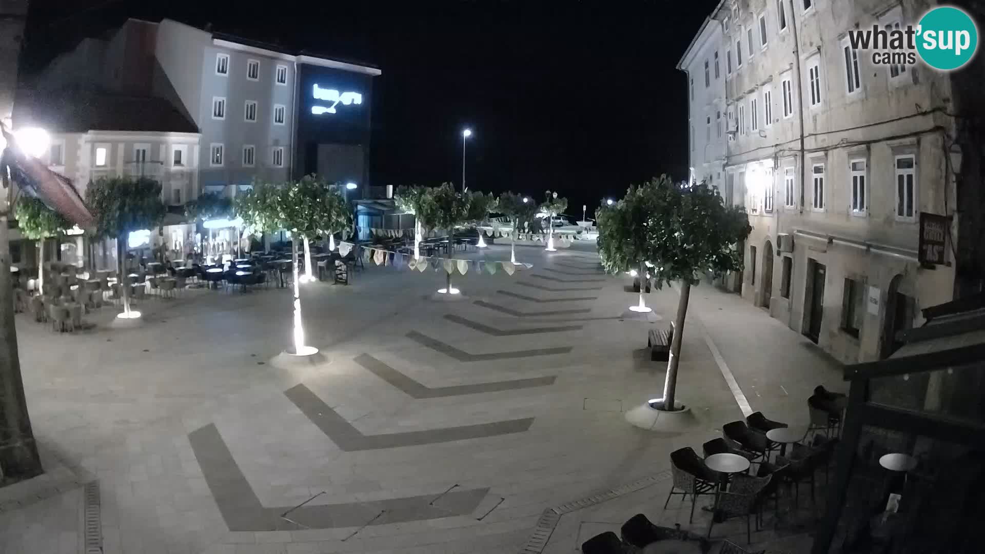 Centro de la ciudad de Senj – plaza Pavlin – Live Cam Dalmacia