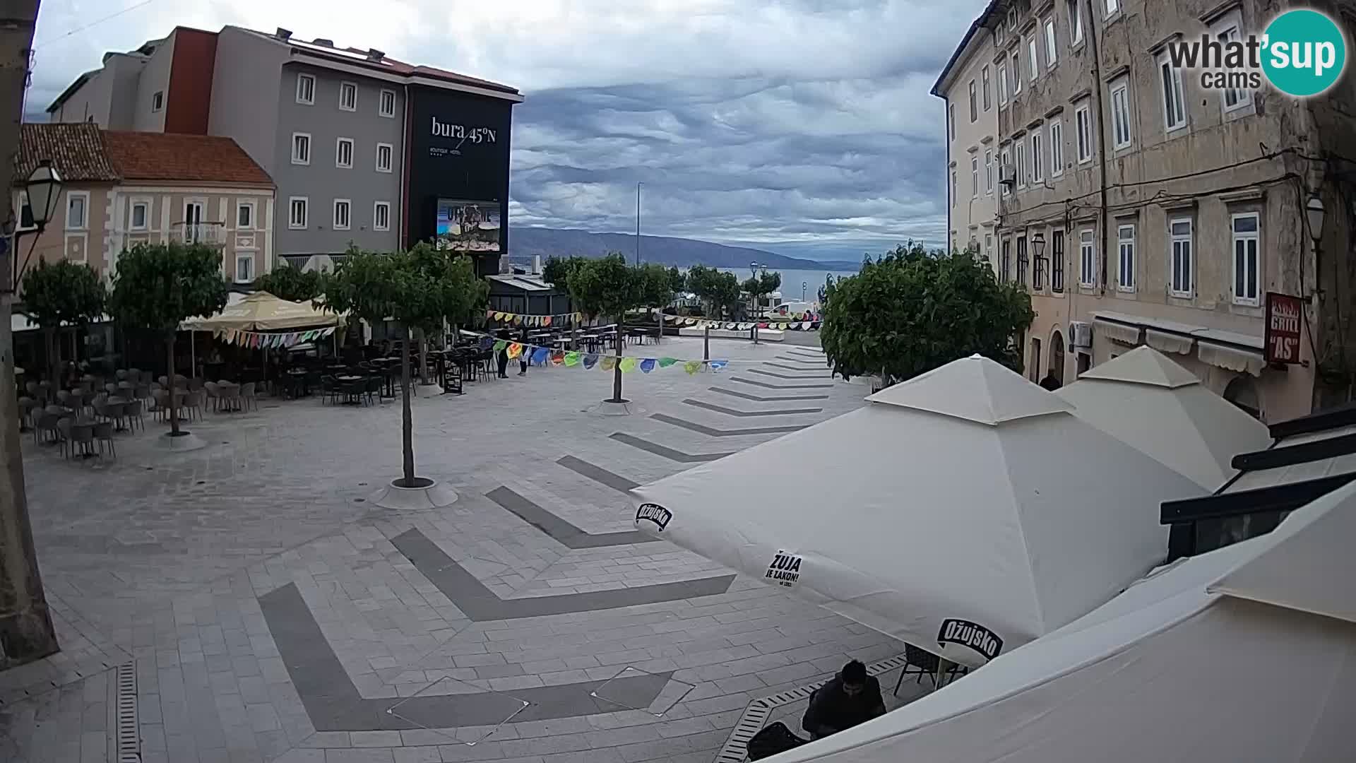 Center of Senj city – Pavlin square – Live Cam Dalmatia