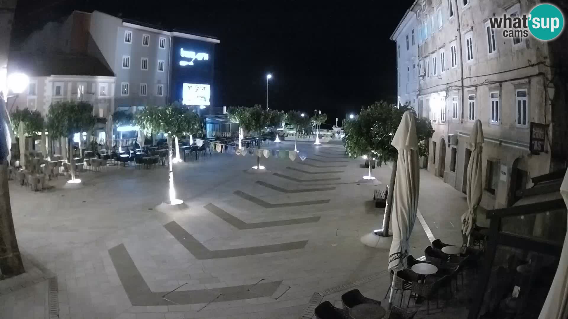 Center of Senj city – Pavlin square – Live Cam Dalmatia