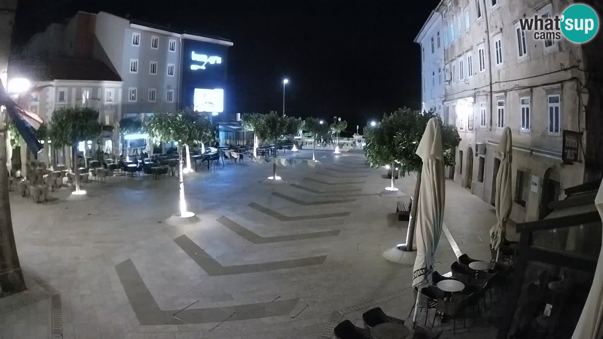 Center of Senj city – Pavlin square – Live Cam Dalmatia