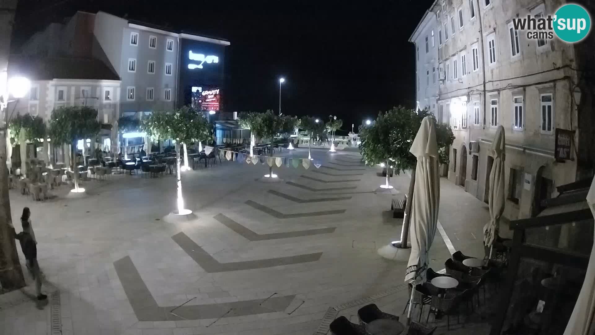 Center of Senj city – Pavlin square – Live Cam Dalmatia
