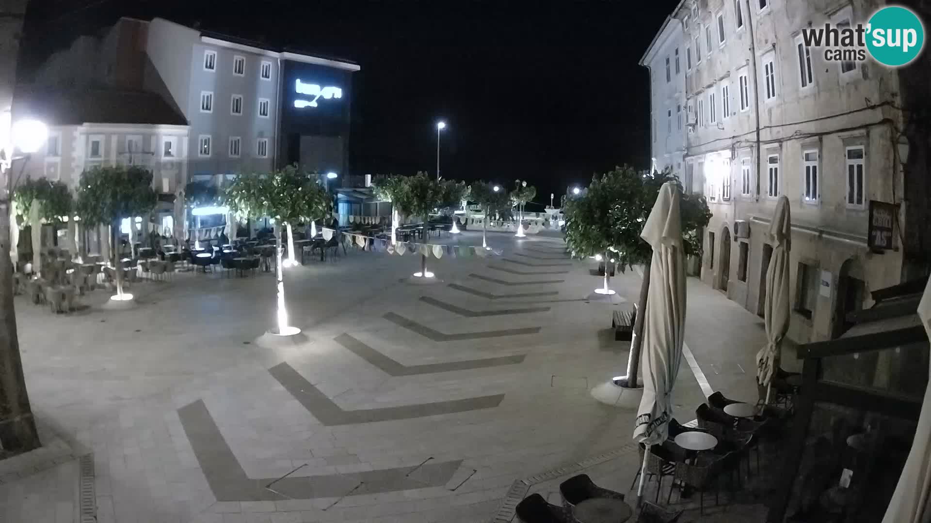 Centre de la ville de Senj – Place Pavlin – Live Cam Dalmatie
