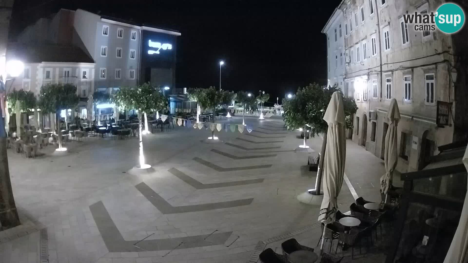 Centre de la ville de Senj – Place Pavlin – Live Cam Dalmatie
