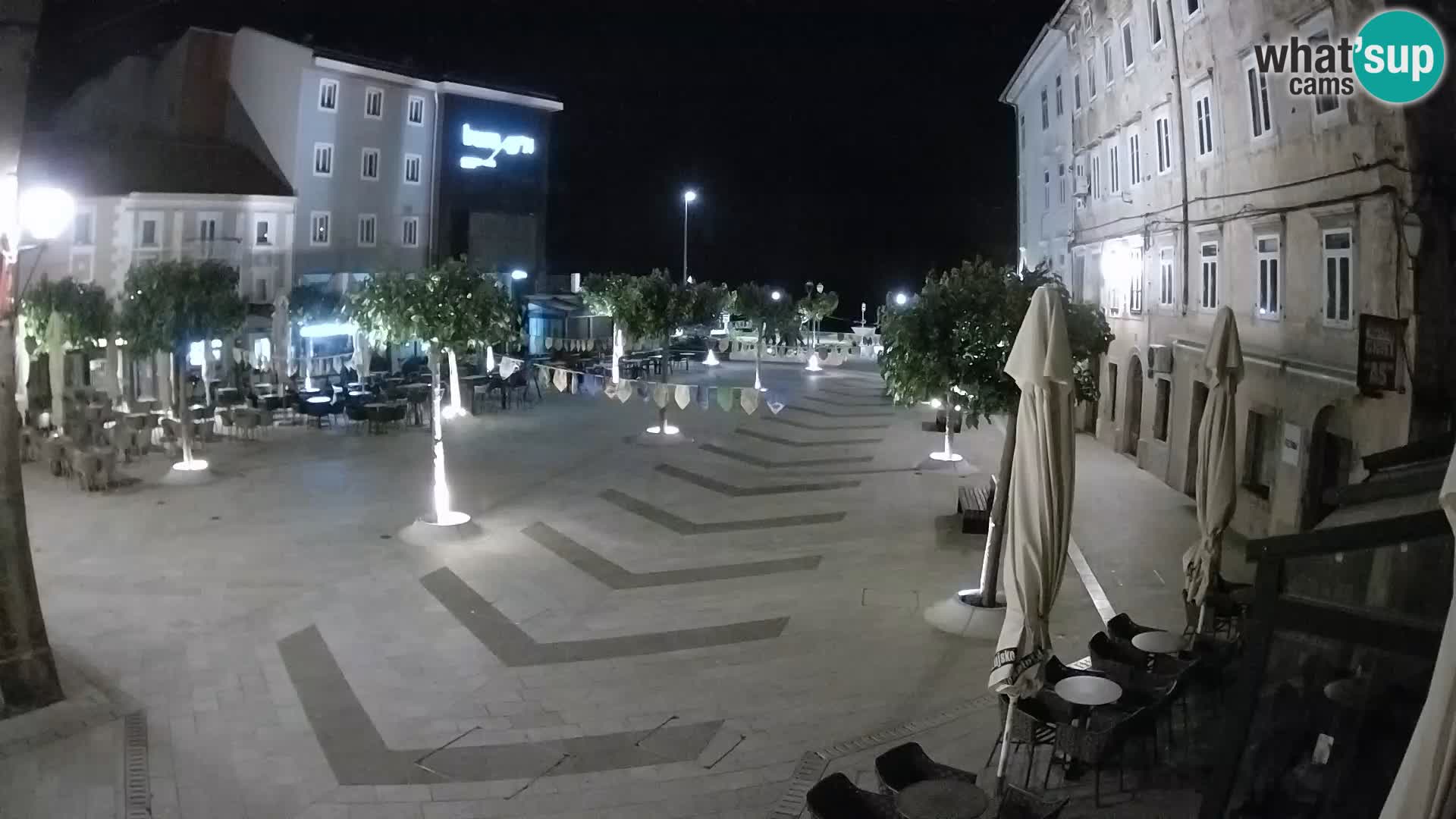 Center mesta Senj – Pavlinski trg – spletne kamere Dalmacija