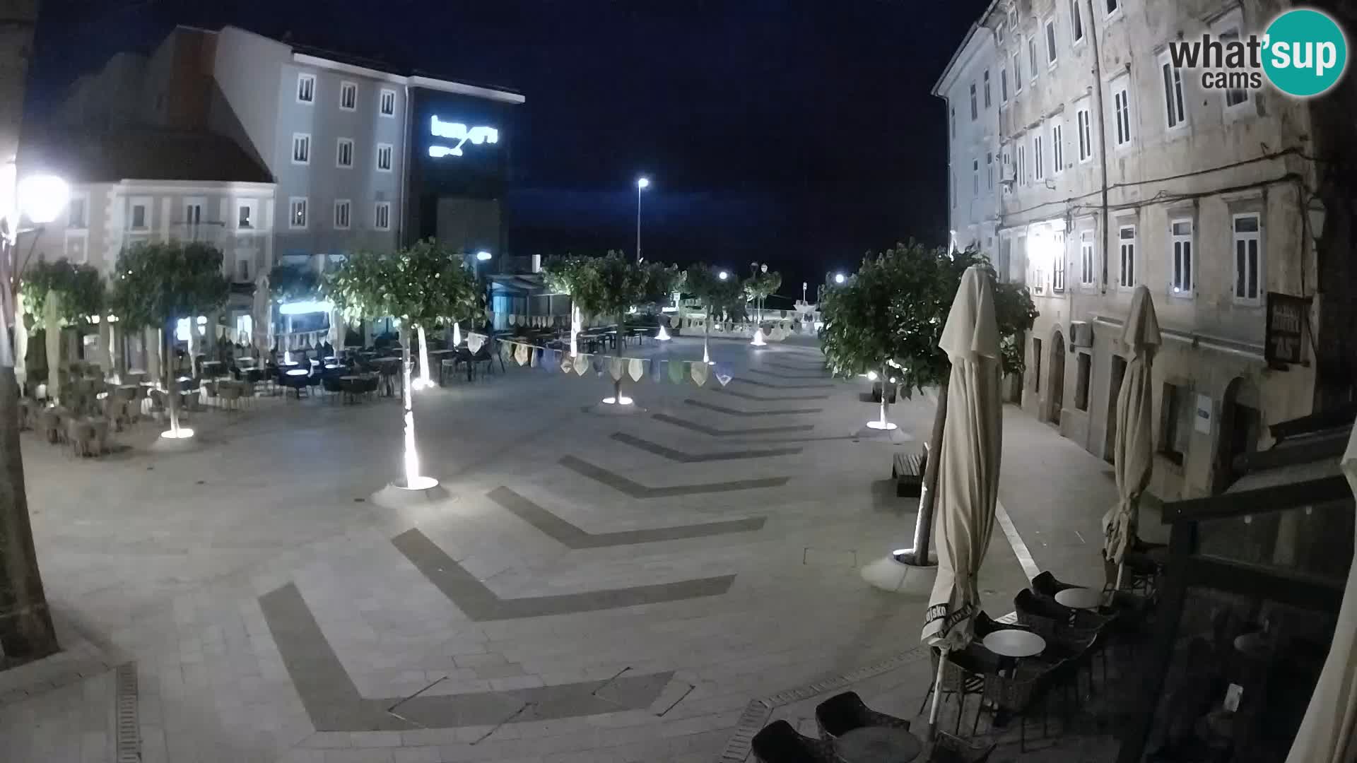 Center mesta Senj – Pavlinski trg – spletne kamere Dalmacija